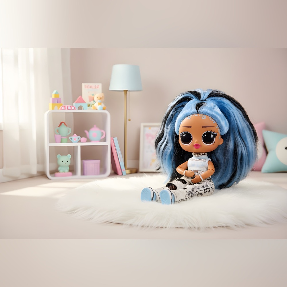 LOL Surprise Tweens Freshest Fashion Doll 6.5” Blue Black Hair